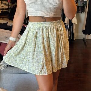 Brandy Melville Floral Skirt